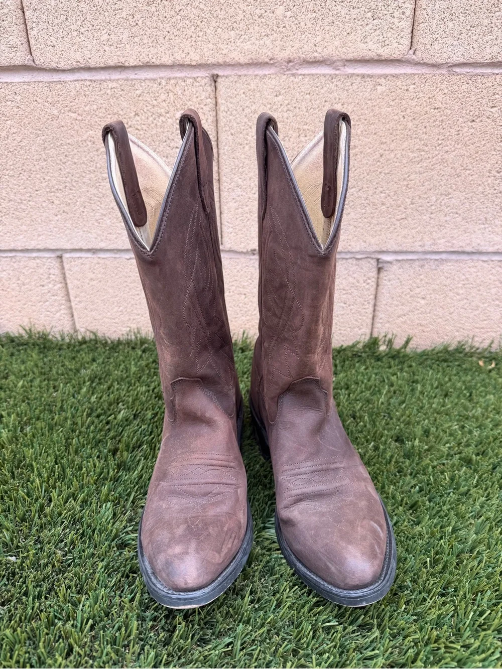 KIDS Old West Brown Suede Boots